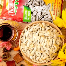 Baraka Lightly Salted Jumbo Sunflower Seeds, Roasted Raw Sunflower Seeds in Shell | Keto Friendly Antioxidant Snack Rich in Protein, Fiber, Essential Vitamins, Minerals | Vegan & Gluten Free 10.58 Oz