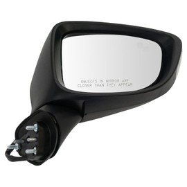 TRQ Right Mirror with Heat without Memory Passenger Side Compatible with 2014-2016 Mazda 6 MA1321188