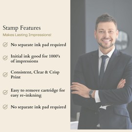 Handy Stamps | Notary Stamp - True Copy of Original (57 x 21 mm) | Self Inking True Copy Stamp for Notary Use