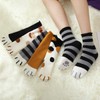 MOCOCITO 6 pairs of women's cat socks, paw socks, cuddly