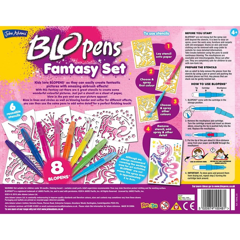 John Adams | BLOPENS® Fantasy Activity Set: Blow airbrush effects
