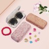 Blueshyhall Sunglasses Case Hard Case Glitter Bling Glasses Case with