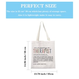 JTOUK Massage Therapist Gift Massage Therapist Appreciation Gift Massage Therapist Definition Tote Bag For Masseuse Massotherapist (Massage Therapist Tote EU)