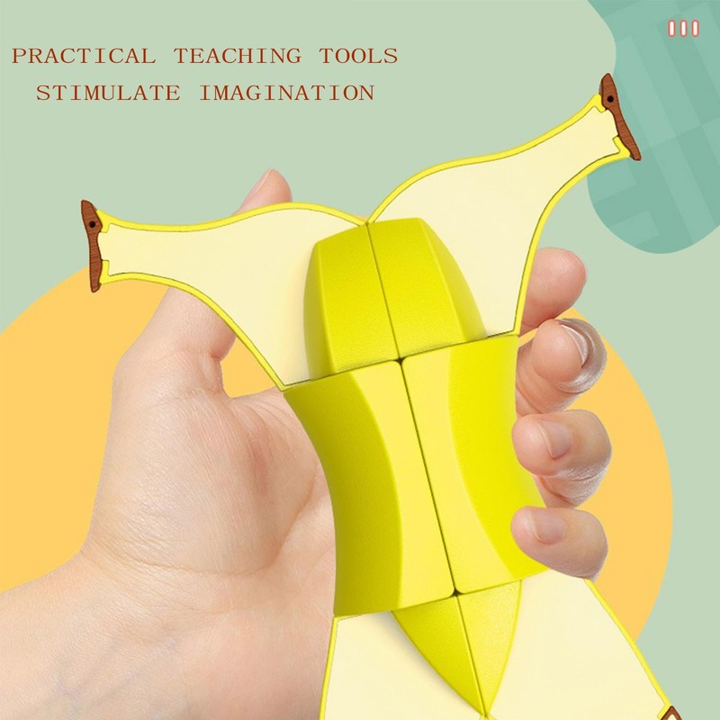 Speed Cube 3×3 Banana Special Shaped Magic Cube 1:1 Realistic