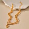 ankbrats Gold Layered Ankle Bracelet for Women, 18K Gold Plated
