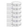 sourcing map 6Pcs Head Circumference Tape 26cm Plastic Measuring Rule