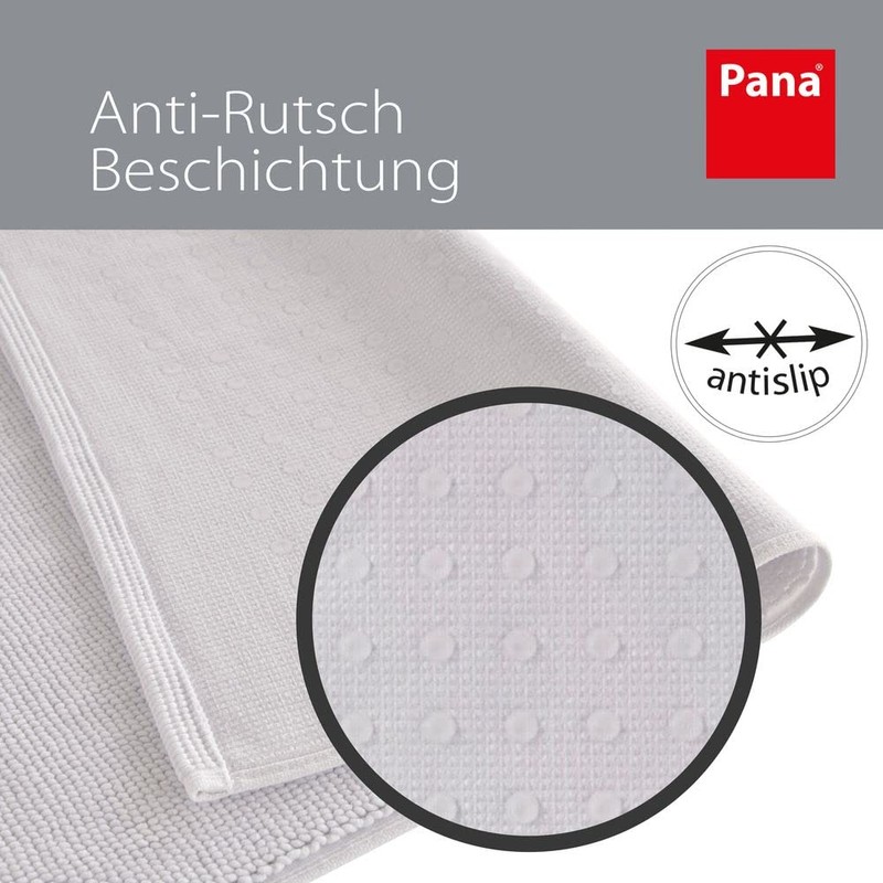 PANA® Cotton Bath Mat Non-Slip • Shower Mat & Bath