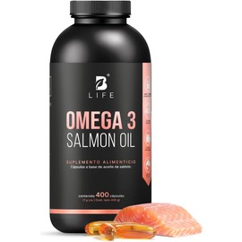 B Life Omega 3 Aceite Puro de Salmón 400 cápsulas