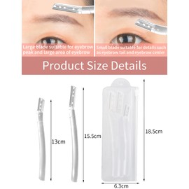 6 Pieces Dermaplane Razor for Women Face, Eyebrow Razors Professional Tool for Peach Fuzz, Exfoliating Tool Shaver with Precision Cover, Facial and Eyebrow Hair Removal, Gentle Skin Exfoliation Blade