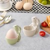 EEPLUYTY Ceramic Egg Cups, Rabbit Egg Cups, Easter Egg Cups,