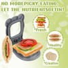 Sandwich Cutter and Sealer, Decruster Sandwich Maker for kids lunch