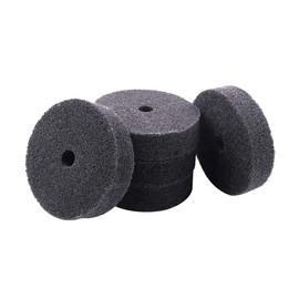 𝐋𝐮𝐨 𝐤𝐞 5 Pcs 3'' Fiber Buffing Wheel - 3/8'' Arbor Hole Replacement Fiber Buffing Polishing Wheels for Bench Buffer/Bench Grinder
