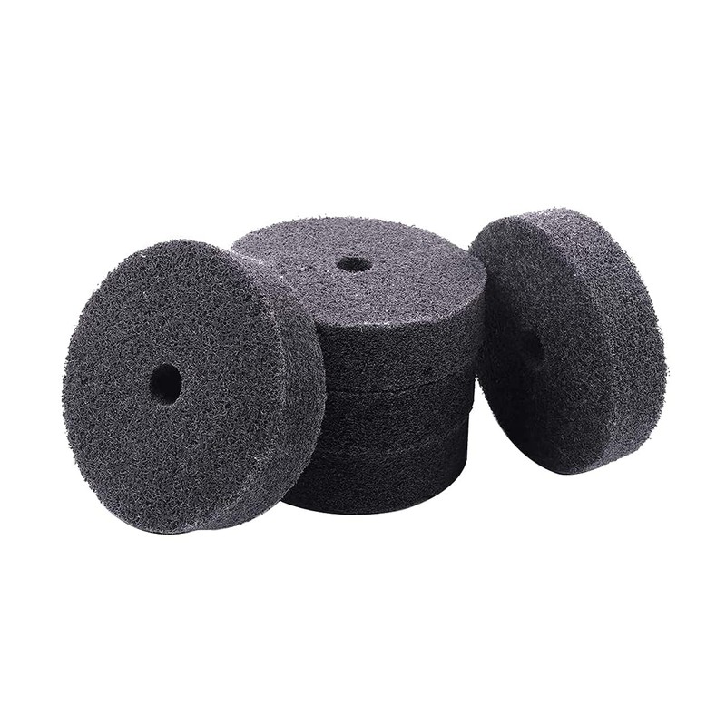 𝐋𝐮𝐨 𝐤𝐞 5 Pcs 3'' Fiber Buffing Wheel - 3/8''