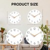 cicininc Wall Clock, 14 Inch Wooden Silent Non-Ticking, Decorative Battery