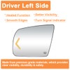 Senzeal Driver Side Heated Mirror Glass Replacement with Turn Signal