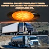 Wodvyss 10pcs 6.5" LED Amber Marker Lights, Oval Amber 16LED