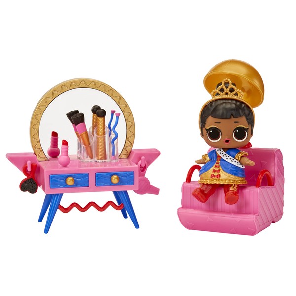 LOL Surprise OMG House of Surprises - BEAUTY CABIN - Includes a 3" Her Majesty Doll with 8 Surprises - Collectable - Ages 4+