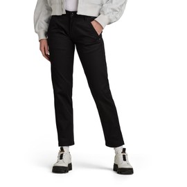 G-STAR RAW Women's Kate Boyfriend Chino Pants, Black (Dk Black D22539-c072-6484)