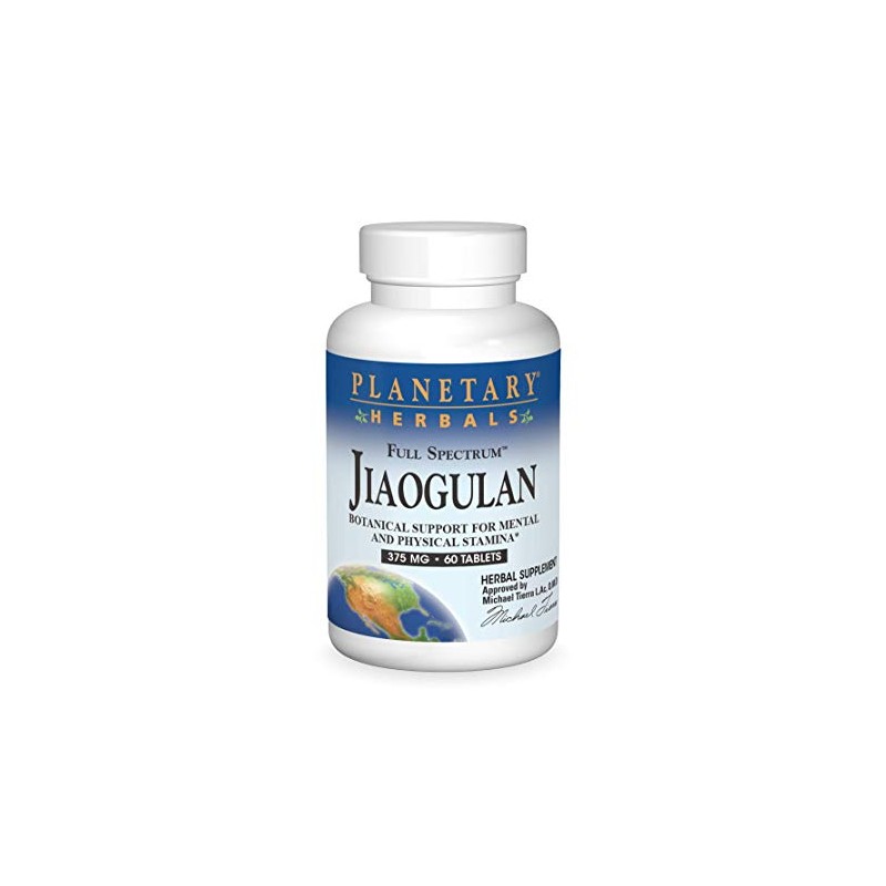 Planetary Herbals Full Spectrum Jiaogulan Tablets, 60 Count