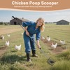 Lufstd Chicken Poop Scooper, 4-in-1 Adjustable Chicken Manure Shovel Rake