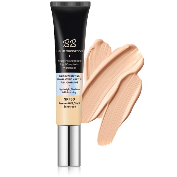 HOUSN CC Creams, Liquid Foundation, Natural, High Coverage, Illuminating, Smoothing,
