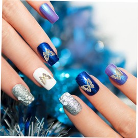 PACKOVE 20pcs Butterfly Nail Charms Rhinestones for Manicure Decoration Unique Nail Art Supplies for Women for Themed Parties and Special Occasions