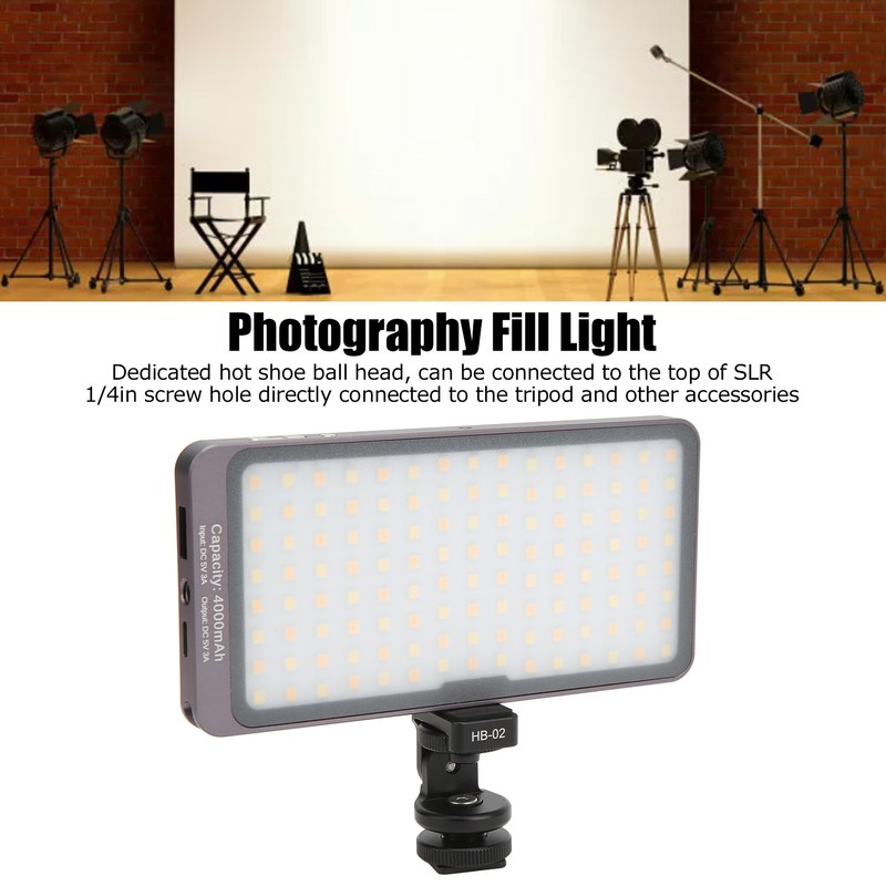 LED Video Light 3000K‑5500K Photography Fill Light SLR Camera Video