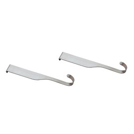Mercer Culinary Single Hooks for Magnet barSingle Hooks, Silver, Set of 2