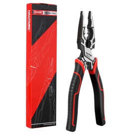 HAUTMEC 9" Linesman Pliers,High Leverage Combination Pliers 4 in 1 Multifunctional Heavy Duty Lineman Tools (HT0321)