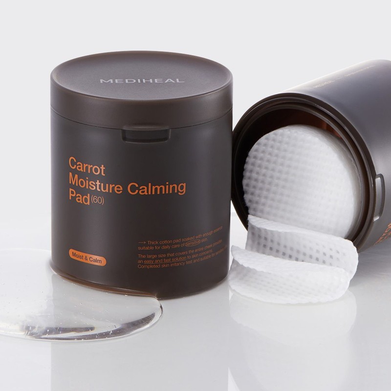 Mediheal Carrot Hydrating Soothing Pads 60 Sheets