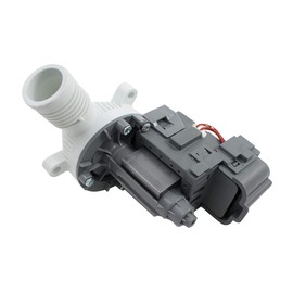 Mintu Drain Pump Replacement For Kenmore, Amana, Roper Washing Machines - Grey, Inline, Polypropylene, Polyvinyl chloride, 12V DC, Replacement Clothes Washing Machine Drain Pumps