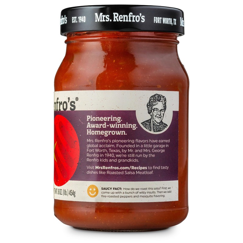 Mrs. Renfro’s Roasted Salsa – Gluten Free (16-oz. jars, 4-pack)