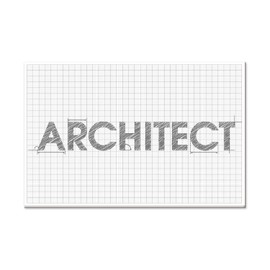 Graph Paper Pad - 30 Sheets/60 Pages, 24" x 36" Large Graph Paper 1" and 1/4" Ruled Grid Paper for Engineer Architect Designer Mathematician Draftsmen Sketch House Commercial Building Plan Drafting