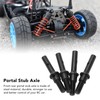 4Pcs Steel Front Rear Portal Stub Axle Drive Shaft for