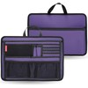 Slim Rugged Organizer Insert for Briefcase Messenger Tote Bag-13 Pockets,Durable