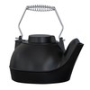 Fire Beauty Humidifying Iron Kettle，Stove Humidifier，Wood Stove Kettle，Cast Iron，Chrome handle