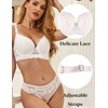 ohyeahlady Women's Push Up Bra Lace Soft Padded Underwire Bras