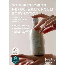  Roll over image to zoom in AROMATICA Embrace Body Lotion Neroli & Patchouli 10.14oz / 300ml, Vegan 
