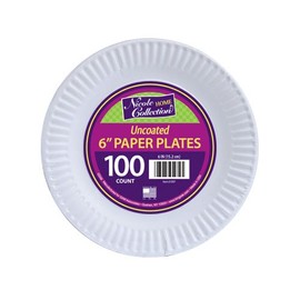 Nicole Home Collection White Paper Plates (6 in - 100 count)