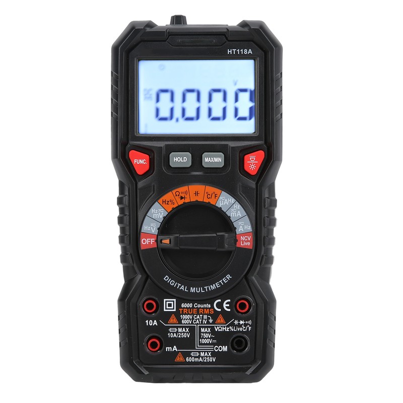 HT118A Digital Multimeter Automatic Range MultiFunction Voltage Tester Current Meter