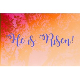 He is Risen! Easter Christian Resurrection Stencil 14" x 3.5" - Custom Design for Religious Crafts and Signs