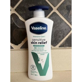Vaseline Intensive Care Sensitive Skin Relief Hypoallergenic Body Lotion 20.3 Oz