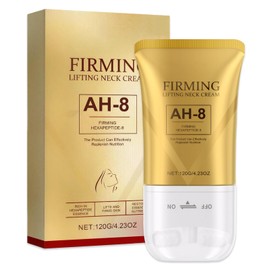 Ah-8 Firming Neck Cream,Tighten and Lift Neck Cream with Double Roller Massage for Saggy Skin, Reduces Wrinkles, Fine Lines & Double Chin