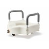 Medline Bariatric Raised Toilet Seat, Locking with Arm Rests, 4