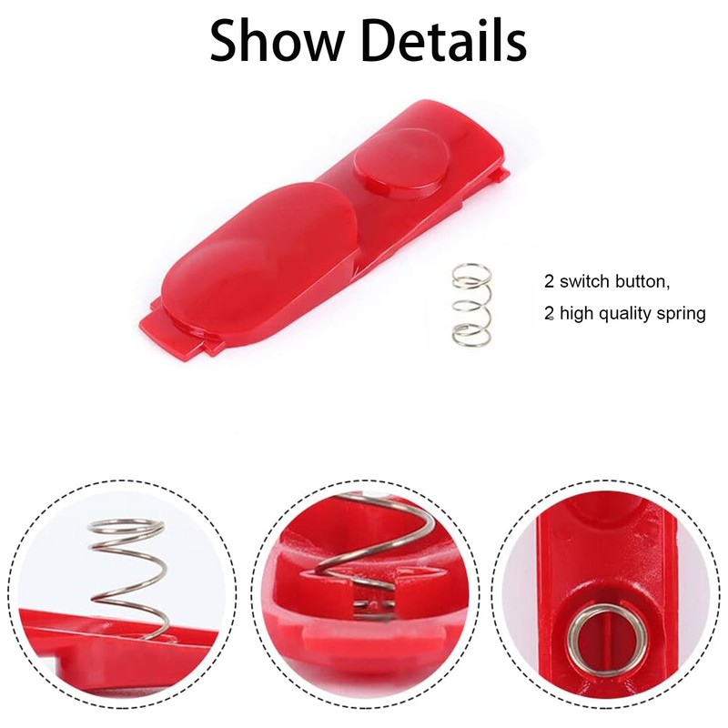 2Pcs Cleaner Head Clip Latch Tab Button, Replacement Parts for