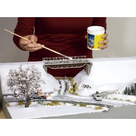 NOCH® Winter Set with Snow Paste and Ice Crystal Paste for Creative Model Making Winter Landscapes, Suitable for Track Gauges H0, TT, N, Z