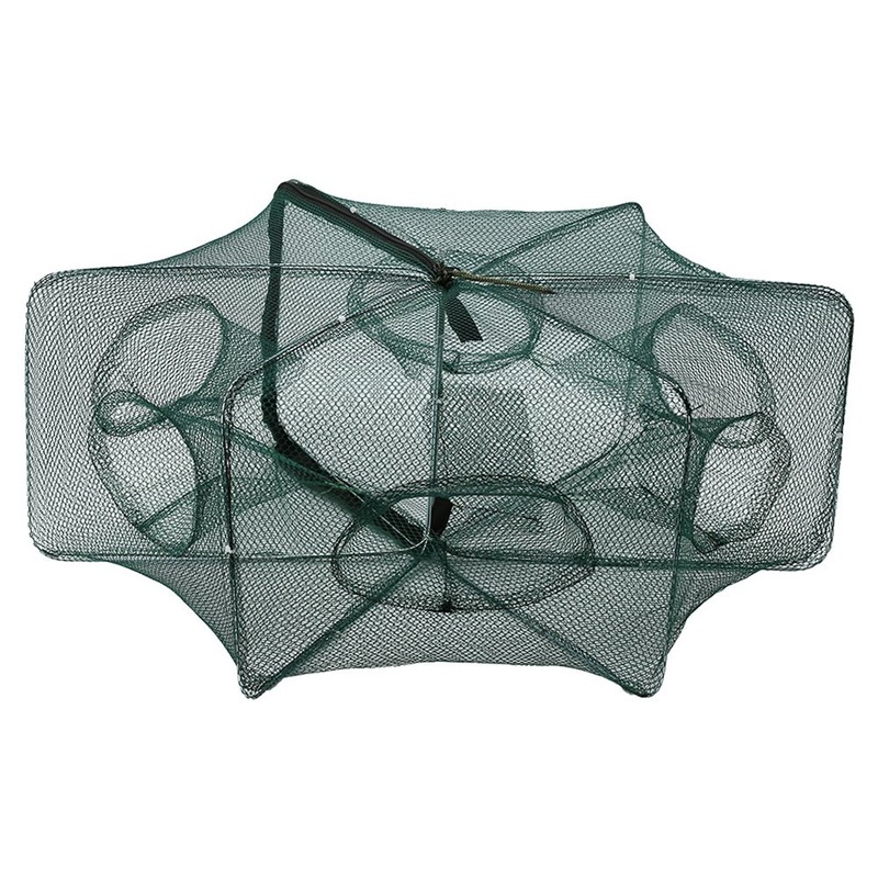 MUNEFE Shrimp Traps, Auto Fishin Net Shrimp Traps, Nylon Foldin