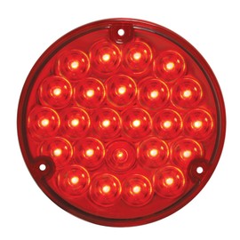 GG Grand General 87587 4 Inches Pearl Led Light w/#1157 Bulb Base, Red Lens