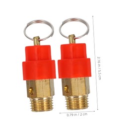 FUNOMOCYA 2Pcs Air Safety Valve Air Pressure Relief Valve for Easy Installation Compatible with Air Compressors Check Valve Attachment for Pressure Control