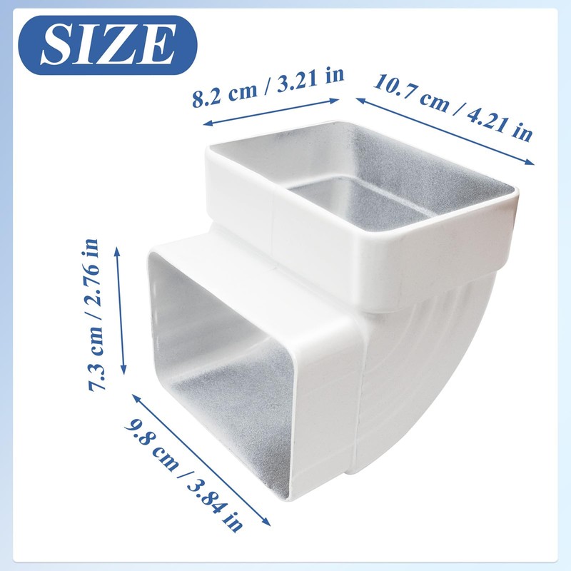 Gutter Elbow 3x4 90 Degree Downspout Elbow Gutter Connector Roofing